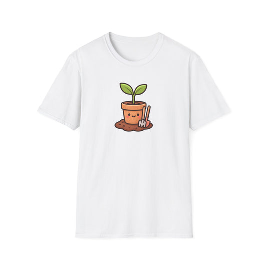 Smiling Plant in Pot T-Shirt